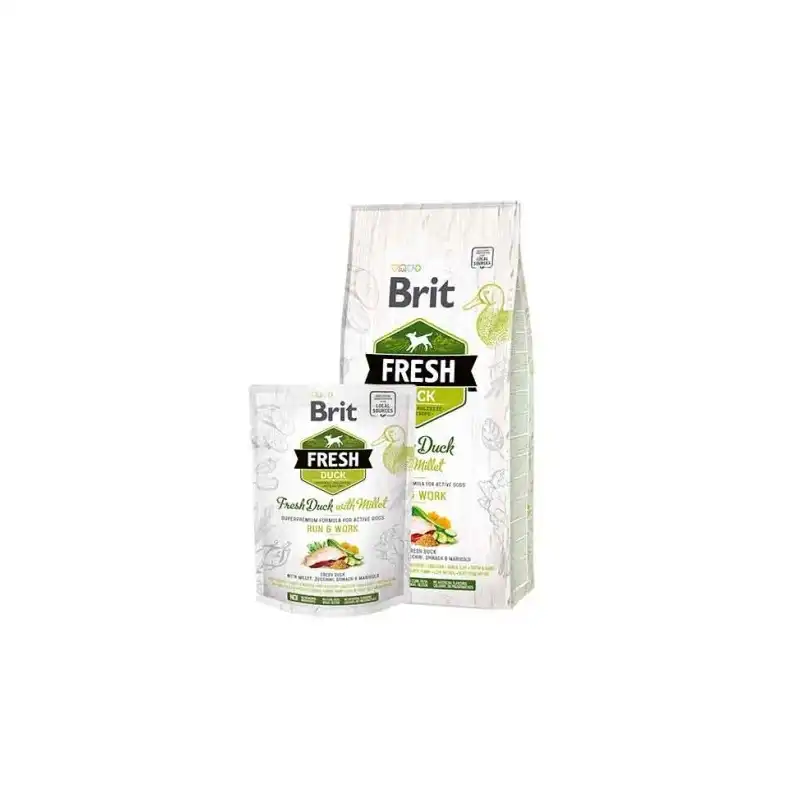 Brit fresh active run work pato mijo pienso para perros, Peso 2,5 Kg - Brit - Comparador de precios