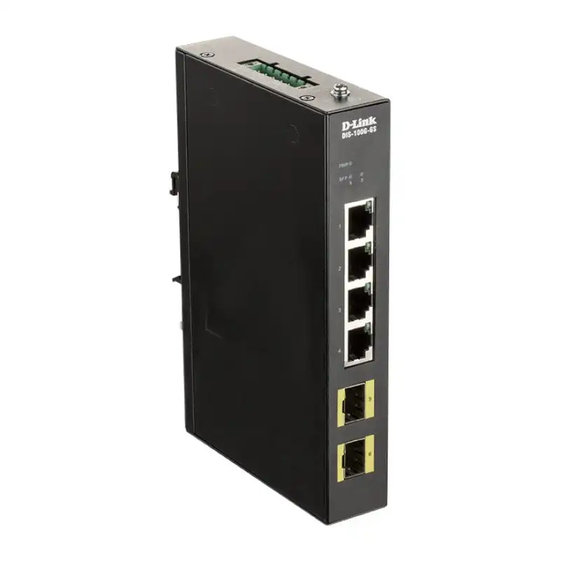 D-Link DIS-100G-6S Switch Industrial 4 Puertos Gigabit + 2 SFP