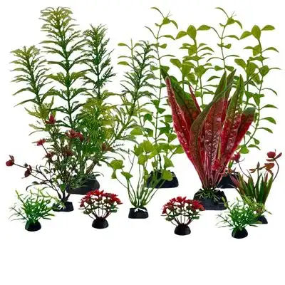 FurryFusion Plantas acuáticas de plástico - Once piezas - Furry Fusion - Comparador de precios