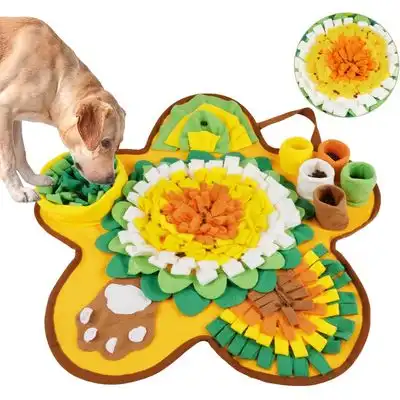 HausPets Alfombrilla olfativa con forma de estrella 60 cm, amarilla/blanca - 1 artículo - HausPets - Comparador de precios