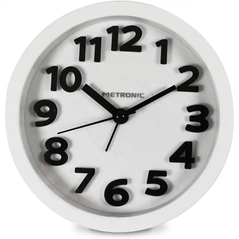 Metronic Despertador Clásico Blanco