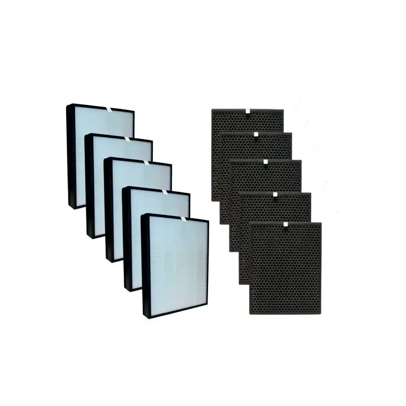 Noaton Pack 5 Filtros de Repuesto Hepa + 5 Carbón Compatible con Philips Ac3256/10, Ac3259/10