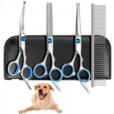 Pawffee Tijeras profesionales peluquería canina - Puntas redondas seguridad - 1 pieza - Pawffee - Comparador de precios