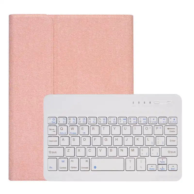 Royal Bailey Rk405 Funda Con Bluetooth Teclado Para Ipad Mini1/2/3/4/5 Rosa
