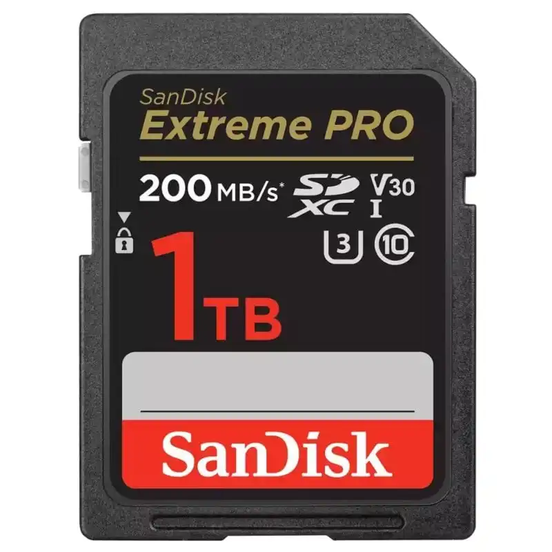 SanDisk Extreme Pro SDXC 1TB UHS-I U3 V30 Clase 10