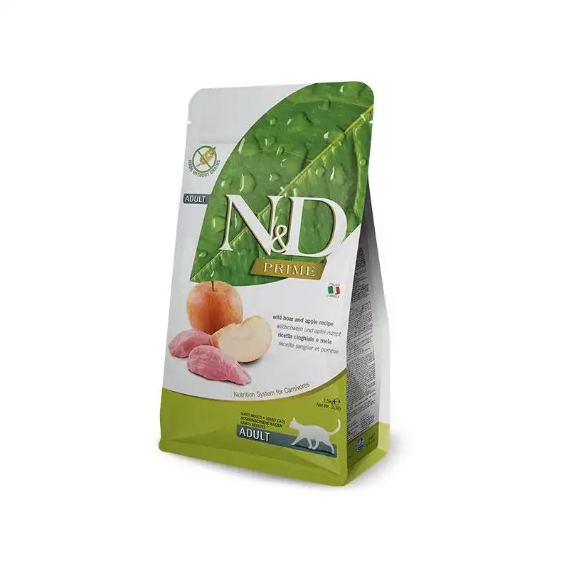Farmina N&D Grain Free Adult jabalí para gatos 1.5 Kg. - Farmina - Comparador de precios