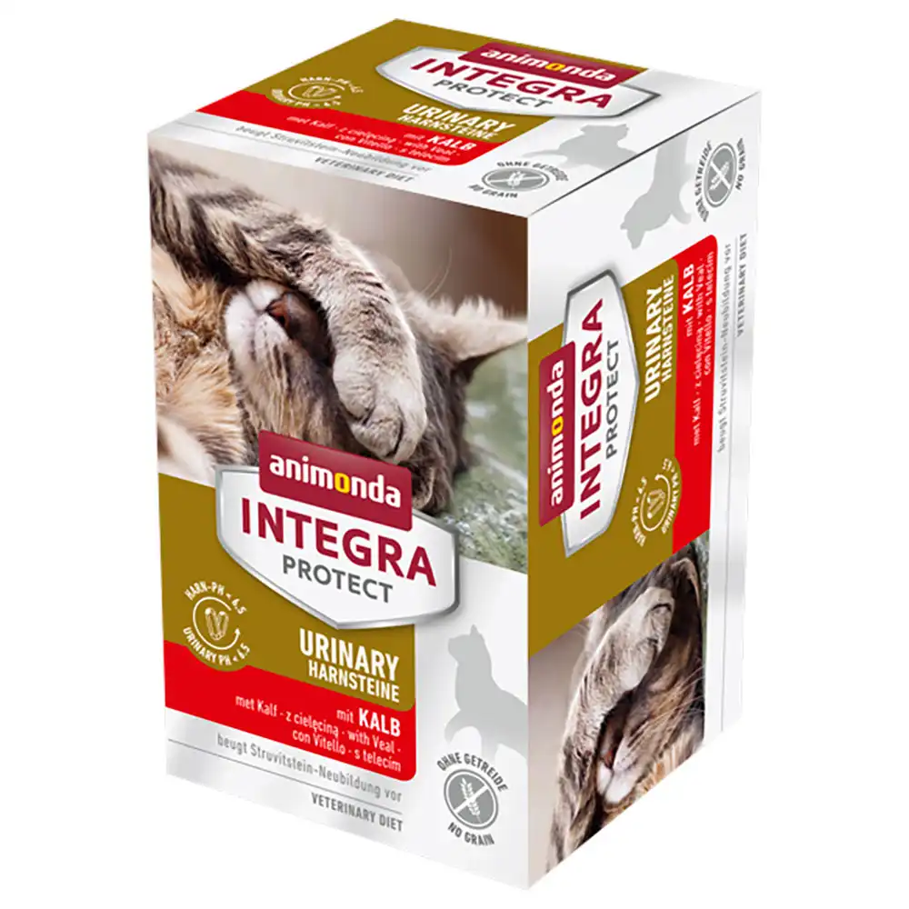 Animonda Integra Protect Adult Urinary Cálculos de estruvita 6 x 100 g - Ternera