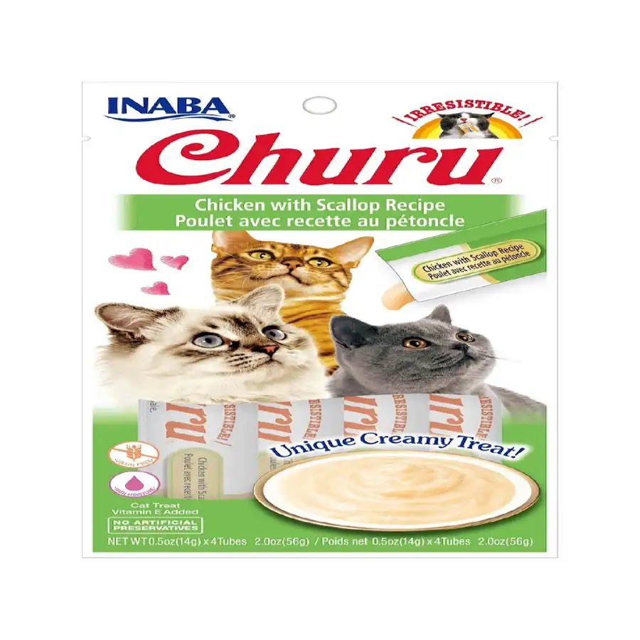 Churu Snack Cremoso de Pollo y Vieiras para gatos - Churu - Comparador de precios