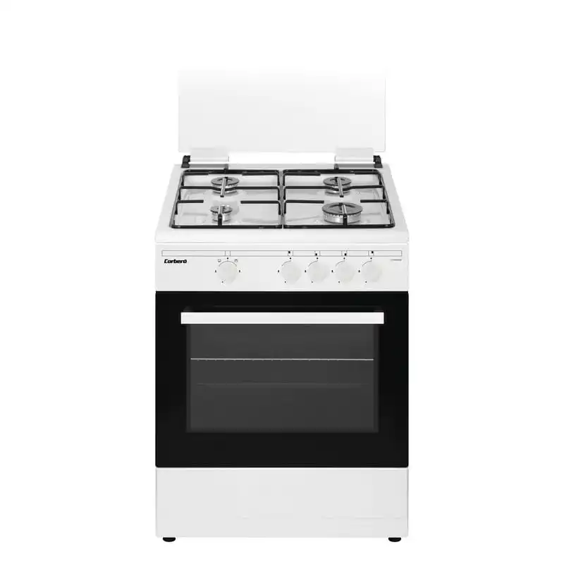 Corberó CCSF60420BW Cocina de Gas Butano 4 Zonas + Horno Blanco