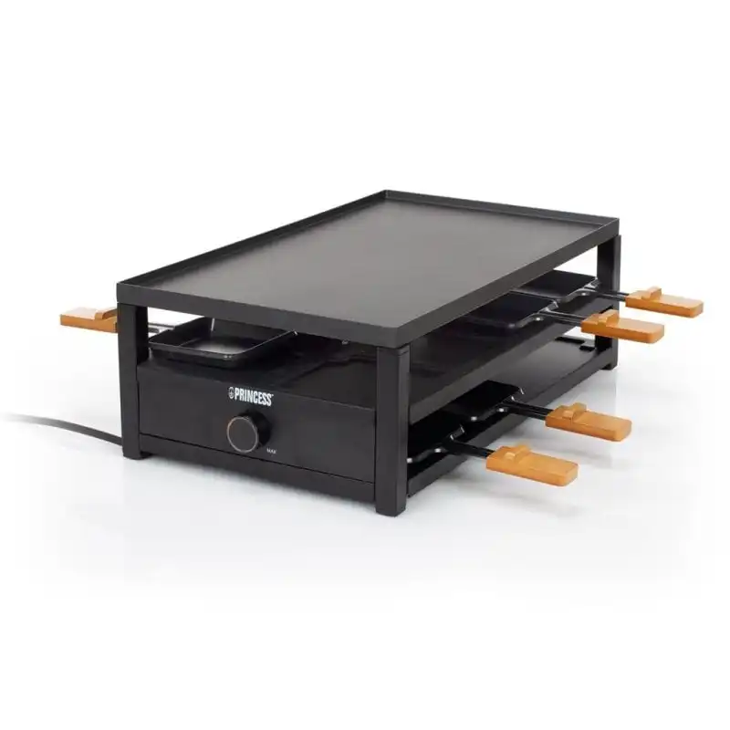 Princess 162655 Raclette 8 Personas 1300W Negro