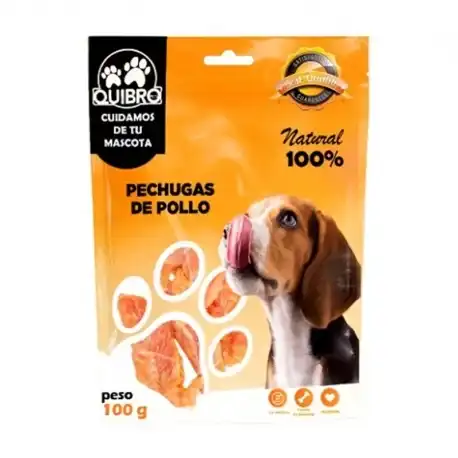 Quibro Pechugas de Pollo Snack Natural para Perros, 1 x 100 gr - QuibroPets - Comparador de precios