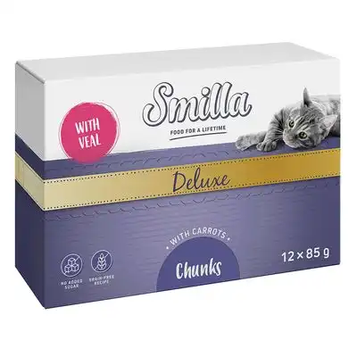 Smilla Deluxe Bocaditos 48 x 85 g - Con ternera y zanahorias - Smilla - Comparador de precios