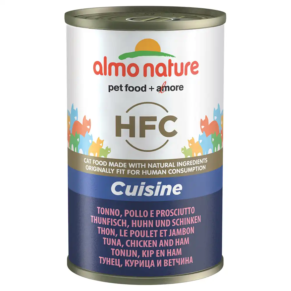 Almo Nature HFC 6 x 140 g - Atún, pollo y jamón