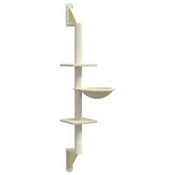 Árbol Rascador Para Gatos De Pared Crema 142,5 Cm Vidaxl - VIDAXL - Comparador de precios