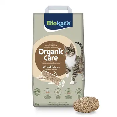 Biokat’s Organic Care fibras de madera - 8 l (aprox. 3 kg) - Biokat's - Comparador de precios