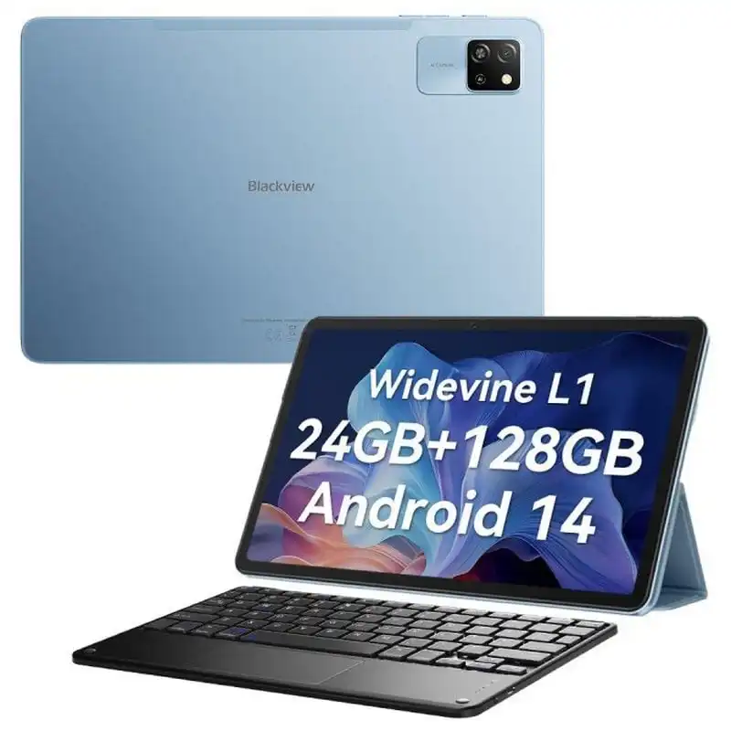 Blackview Tab 60 Pro 10.1" 8/128GB 4G Azul + Teclado Bluetooth Inglés QWERTY