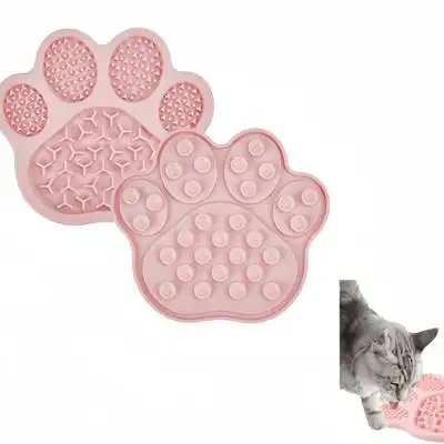 FurryFusion Alfombrilla de alimentación anti-deglución para perros y gatos - Rosa - Furry Fusion - Comparador de precios