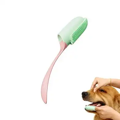 FurryFusion Juego de 4 cepillos de dientes para perros y gatos - Rosa - Furry Fusion - Comparador de precios
