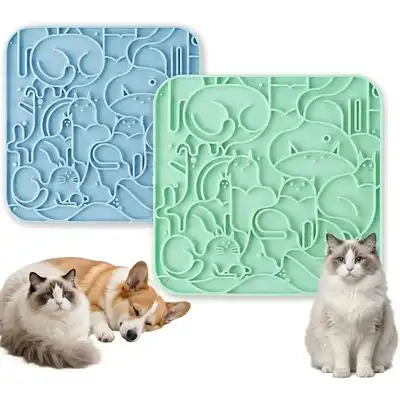 HausPets 2 mini alfombrillas de silicona aptas para alimentos para lamer - 1 artículo - HausPets - Comparador de precios