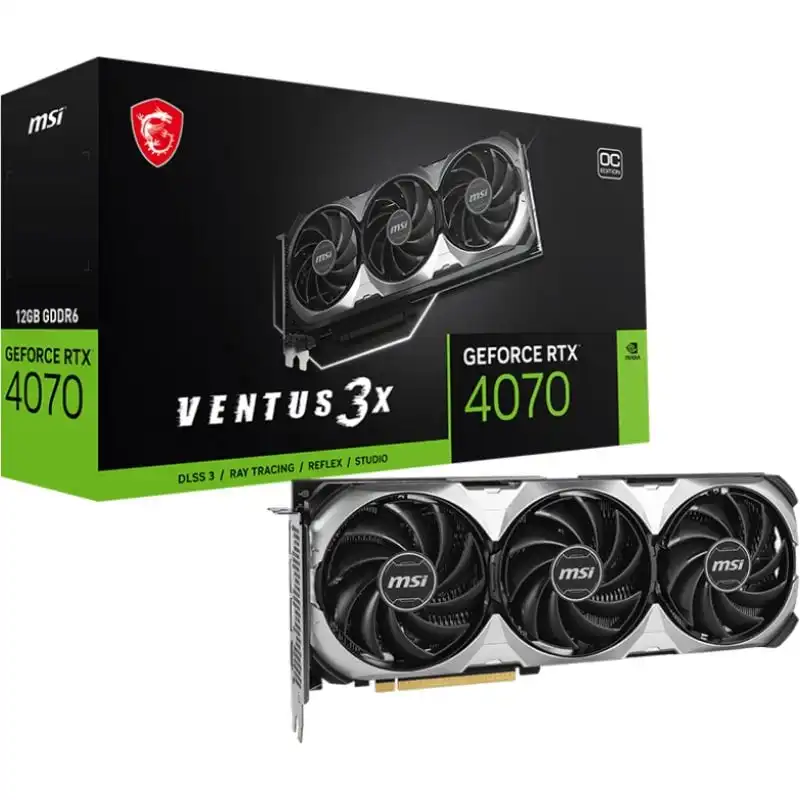 MSI GeForce RTX 4070 VENTUS 3X E1 OC 12GB GDDR6 DLSS3