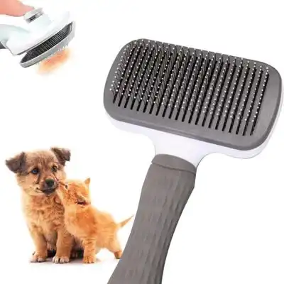 Pawffee Cepillo autolimpiante de acero y silicona perros gatos - 20x10cm - 1 pieza - Pawffee - Comparador de precios