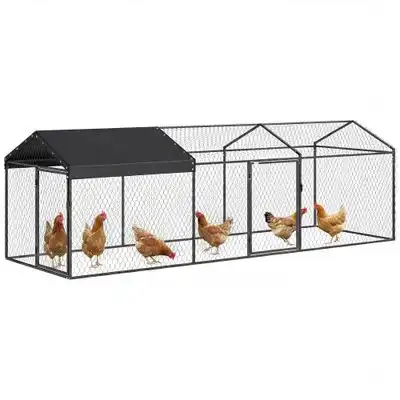 PawHut Gallinero para Exterior 300x100x100 cm Negro - 1 Article - PawHut - Comparador de precios