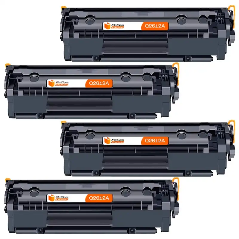 Pccom Essential HP Q2612A Tóner Compatible Negro Pack 4