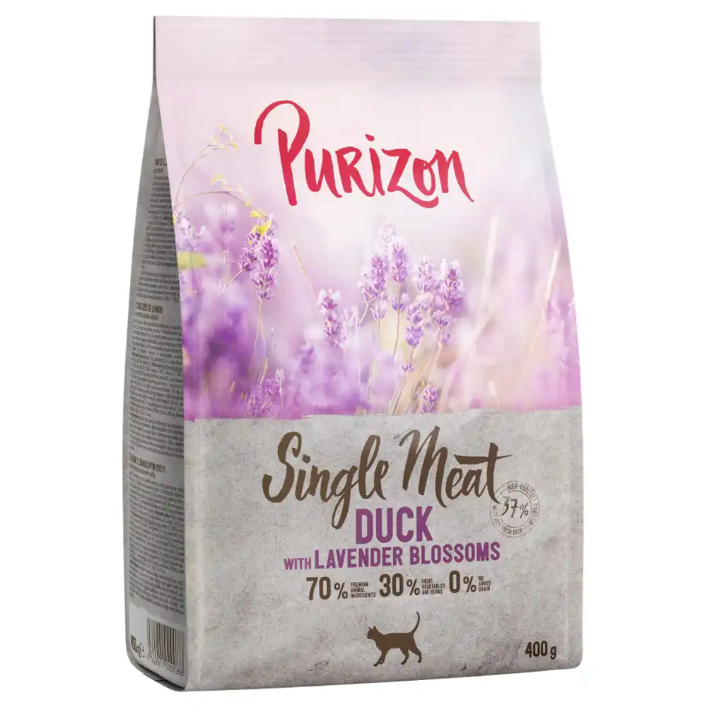 Purizon Single Meat con pato y flores de lavanda pienso para gatos - 400 g - Purizon - Comparador de precios