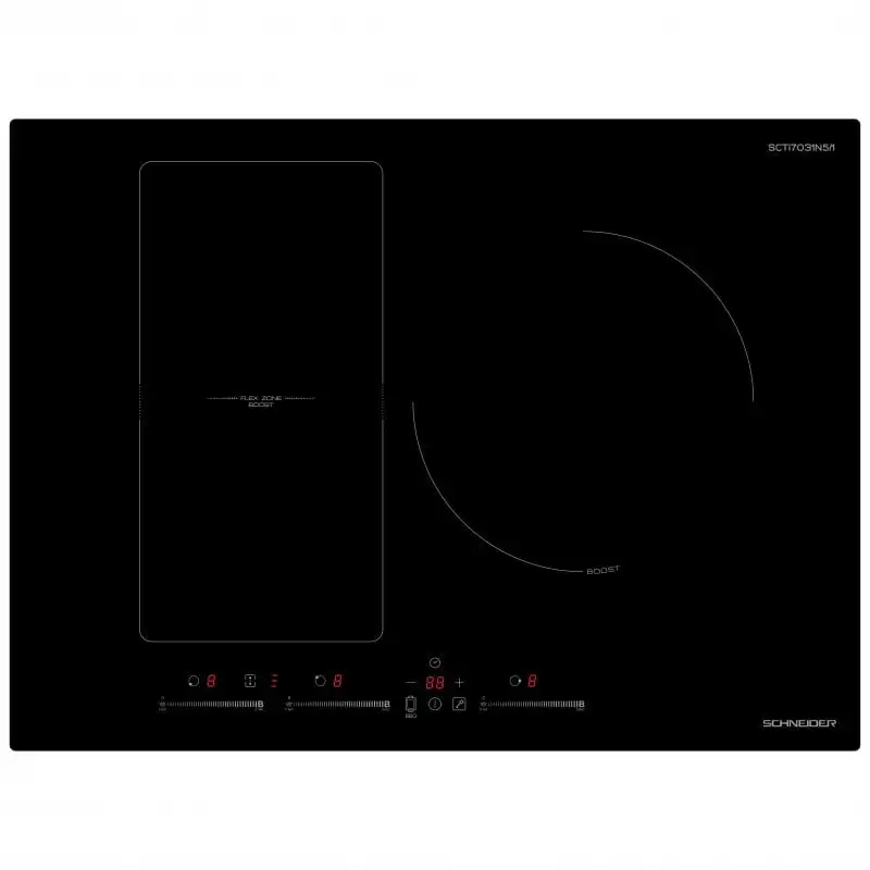 Schneider SCTI7031N5/1 Placa de Inducción 3 Zonas Flexible 70cm Negro