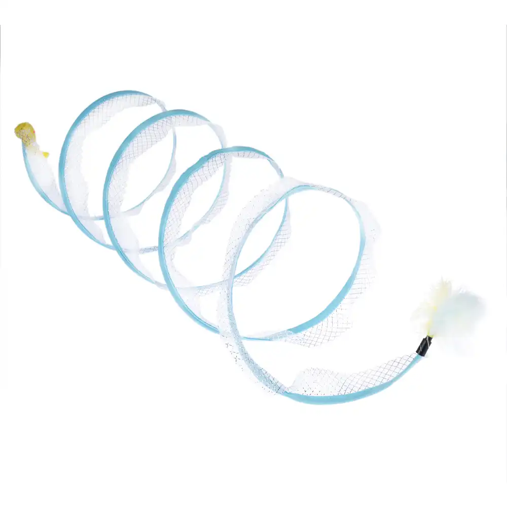 Túnel en espiral TIAKI para gatos - aprox. 25 x 50 cm (Diám x L)