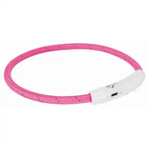 Banda luminosa con USB para perros Rosa M-L - Trixie - Comparador de precios