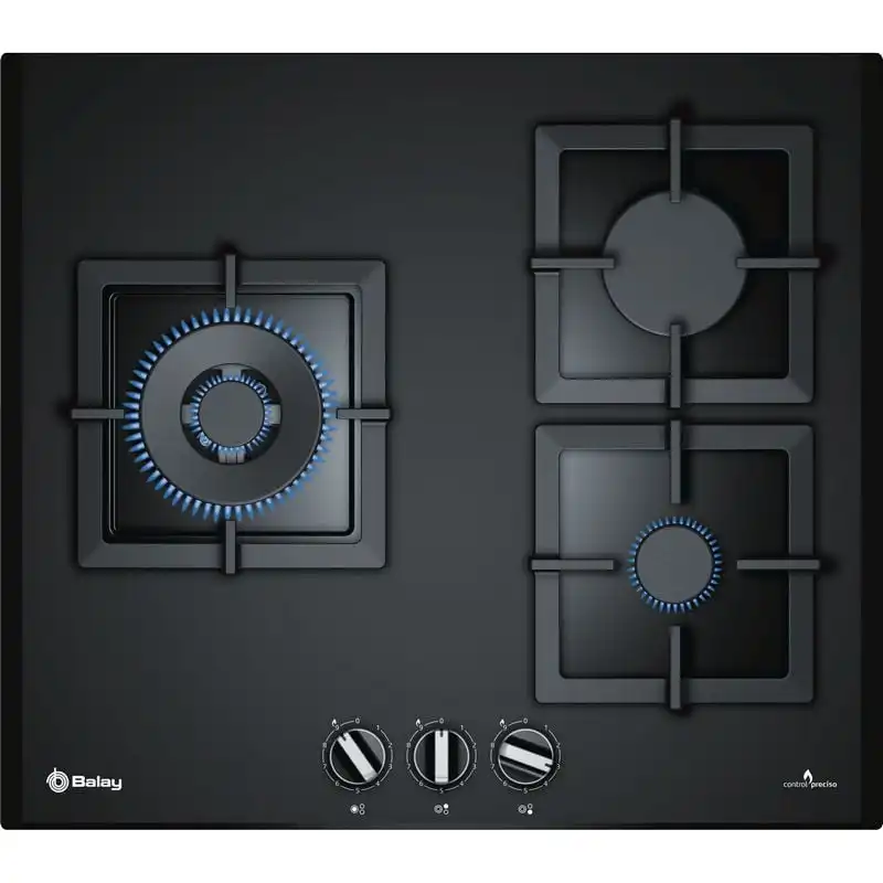 Balay 3ETG663HN Placa de Gas 3 Zonas Negro