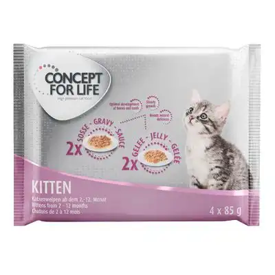 Concept for Life 4 x 85 g - Pack de prueba mixto - Kitten - Concept for Life - Comparador de precios
