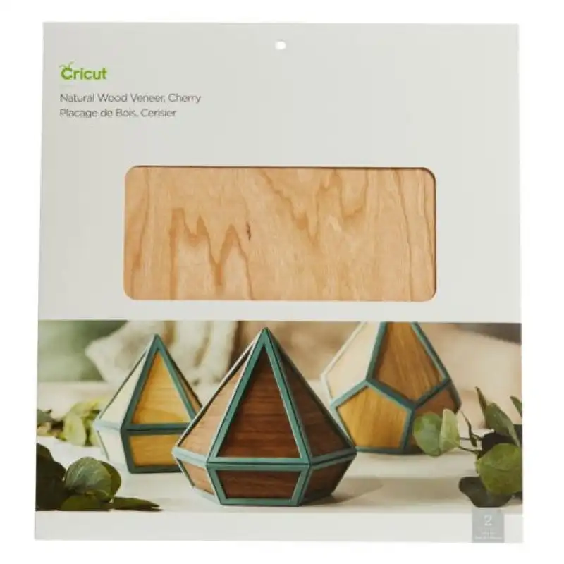 Cricut Vinilo Adhesivo Madera Natural de Cerezo 2 Unidades