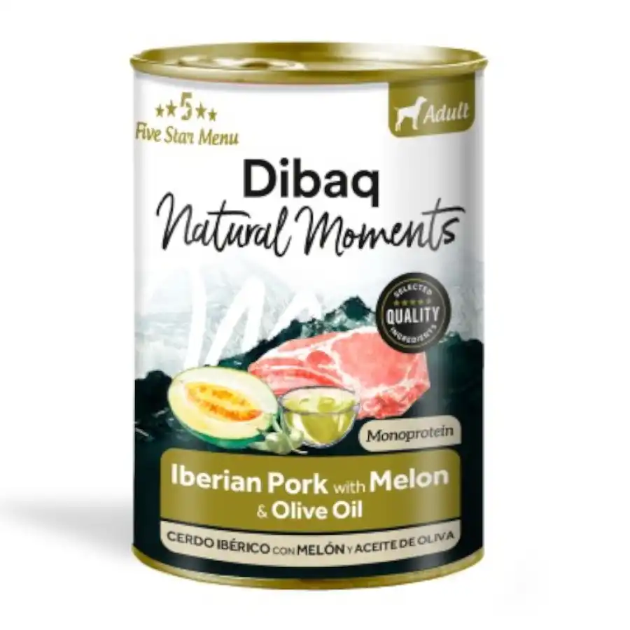 Dibaq Natural Moments Lata Cerdo con Melón para perro - 380 g - Dibaq - Comparador de precios