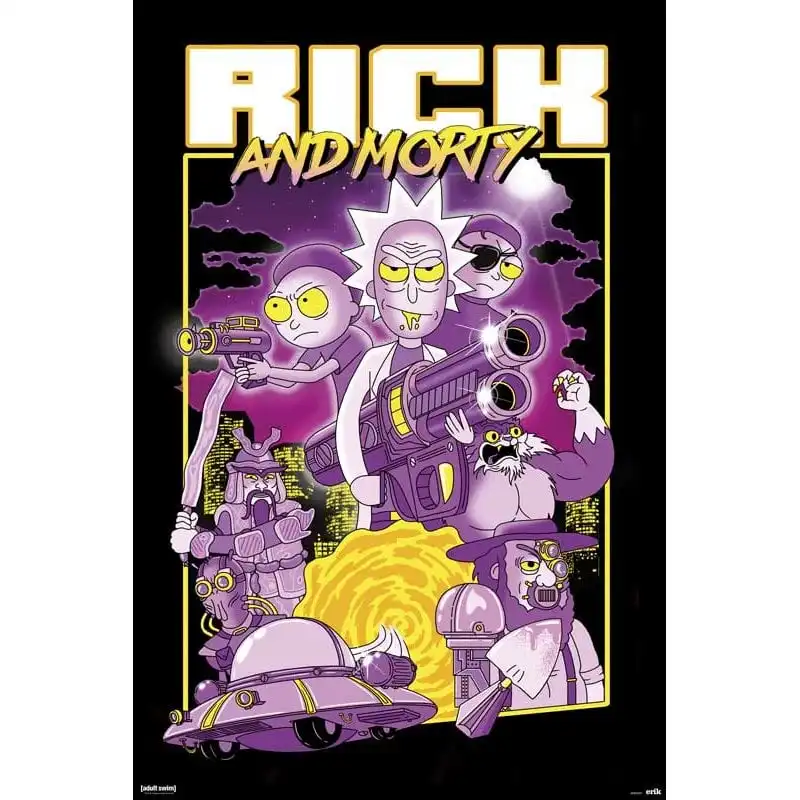 Erik Maxi Póster Rick And Morty Personajes 91.5x61cm