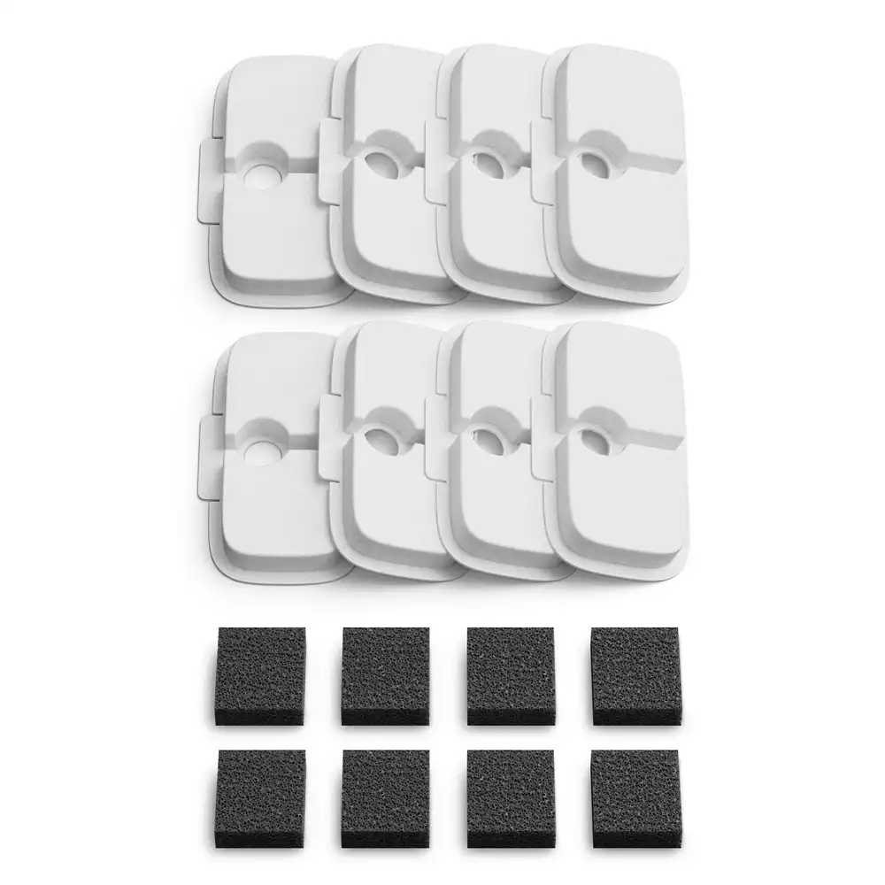 Filtros de recambio fuente PETLIBRO Dockstream - 8 piezas, blanco