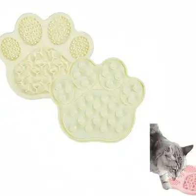 FurryFusion Alfombrilla de alimentación anti-deglución para perros y gatos - Amarillo claro - Furry Fusion - Comparador de precios