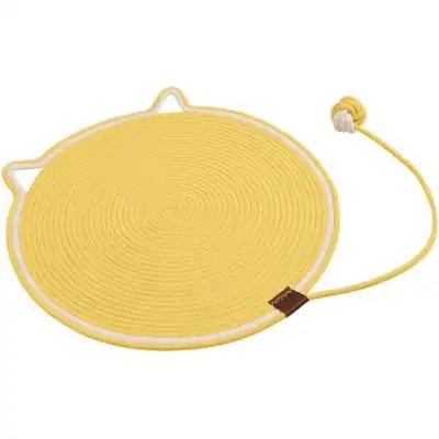 HausPets Alfombrilla rascador algodón gatos pelota juguete, amarilla, 50 cm - Artículo 1 - HausPets - Comparador de precios