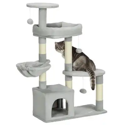 PawHut Rascador para Gato 65x30x104 cm Gris Claro - 1 Article - PawHut - Comparador de precios
