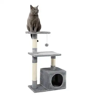 Rascador Lionto para gatos, 85 cm - gris claro - Lionto - Comparador de precios