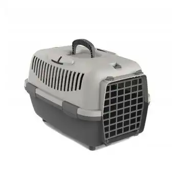 Transportin Para Mascotas 48x35x30cm Perros Gatos Animales Gris