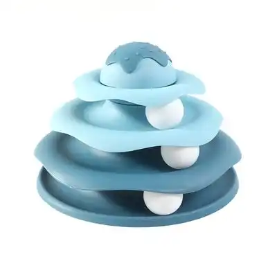 UAMLY  con pista para gatos de 3 niveles - azul - Uamly - Comparador de precios