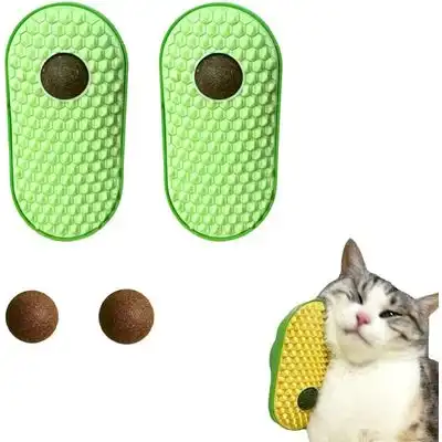 UAMLY Peine para pelo de gato, juguete de pelota con sabor a menta - 2 artículos - Uamly - Comparador de precios