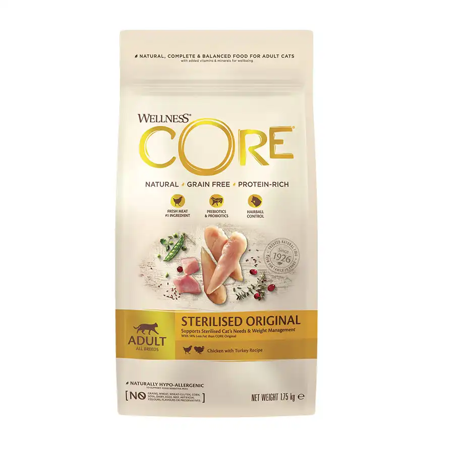 Wellness Core Adult Sterilised Pollo y Pavo pienso para gatos