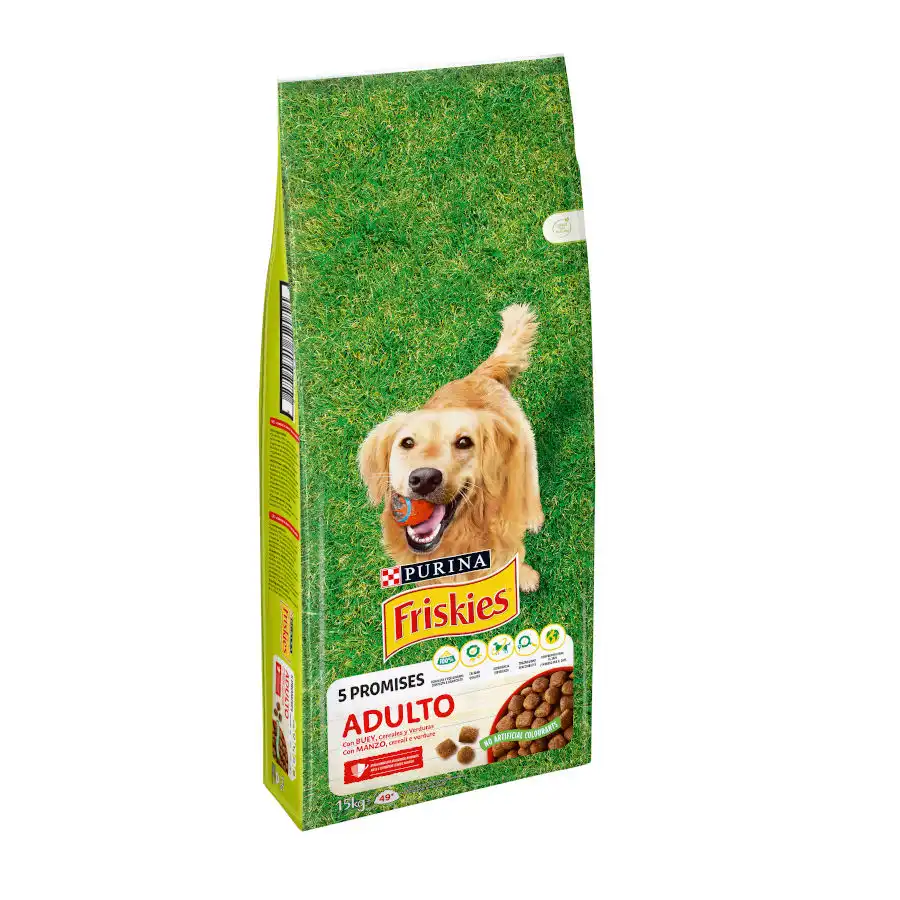 Friskies Adulto Buey Cereales y Verduras 15 Kg. - Friskies - Comparador de precios