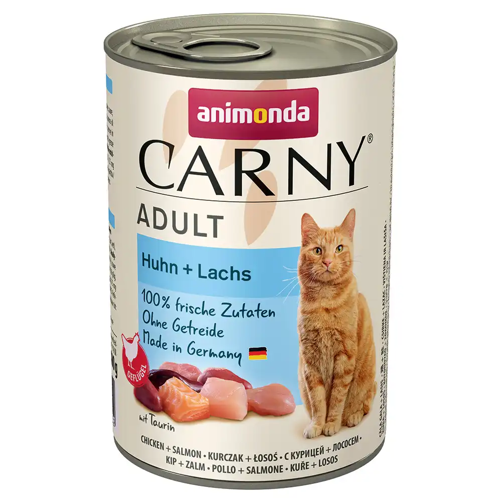 Animonda Carny Adult 6 x 400 g - Pollo y salmón - Animonda Carny - Comparador de precios
