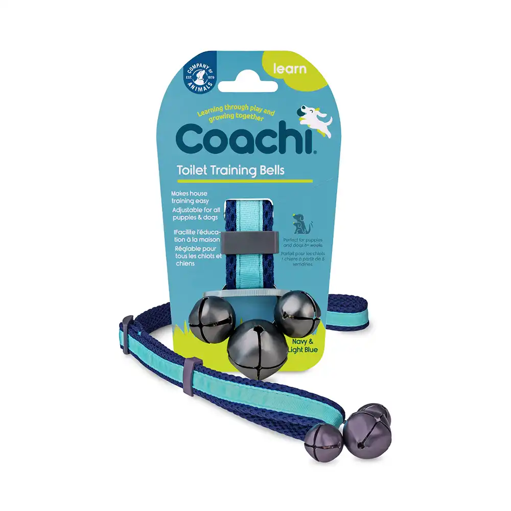 Cascabeles Coachi para el control de esfínteres en perros - longitud ajustable de 55 a 90 cm