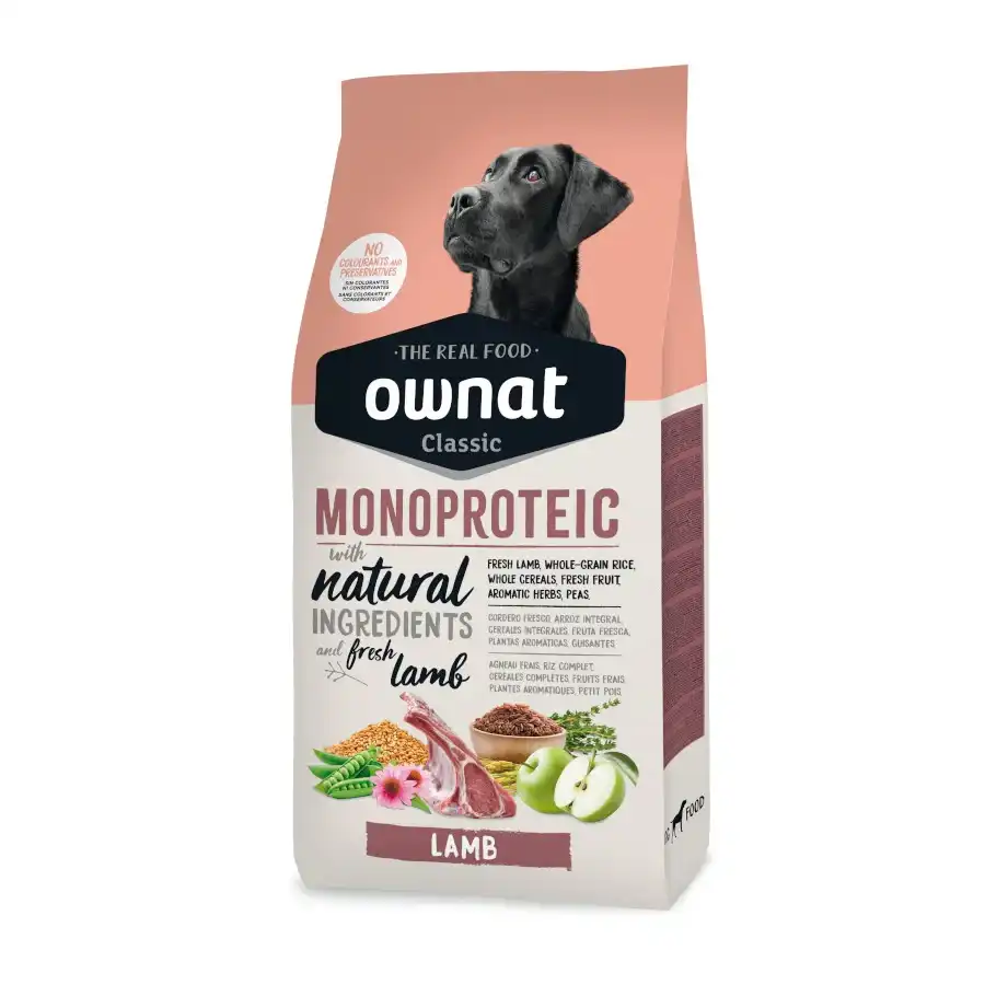 Ownat Classic Monoproteico Pienso Cordero para perros - Ownat - Comparador de precios
