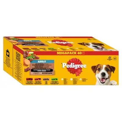 Pedigree bolsitas 40 x 100 g - Selección de la tierra en salsa (4 variedades) - Pedigree - Comparador de precios